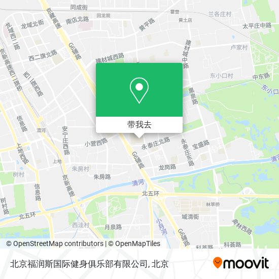 北京福润斯国际健身俱乐部有限公司地图