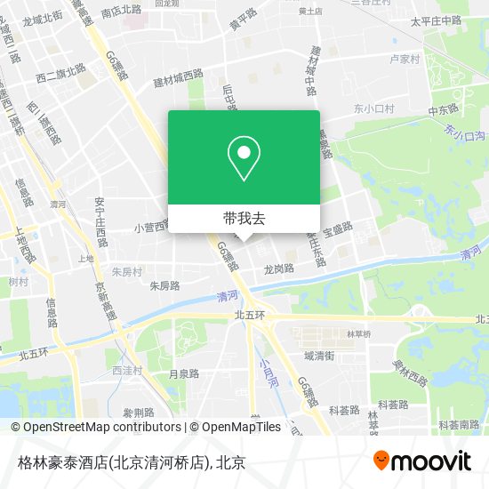 格林豪泰酒店(北京清河桥店)地图