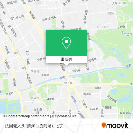 法国老人头(清河百货商场)地图