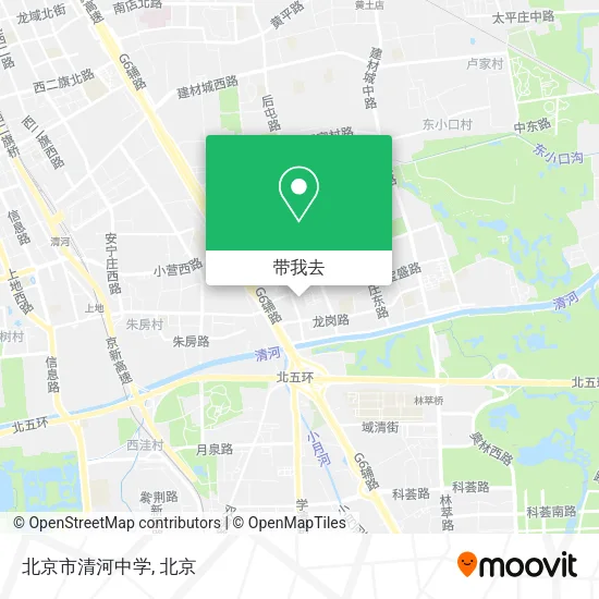 北京市清河中学地图