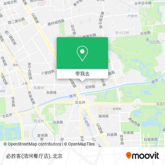 必胜客(清河餐厅店)地图