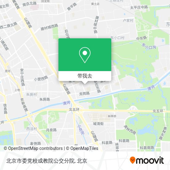 北京市委党校成教院公交分院地图