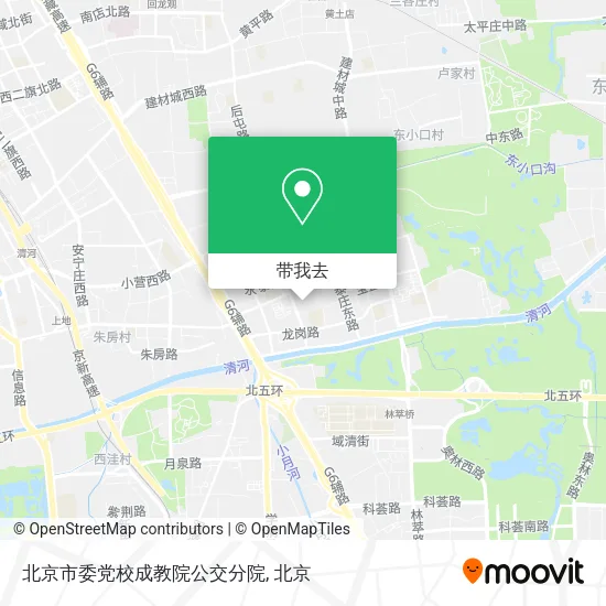 北京市委党校成教院公交分院地图