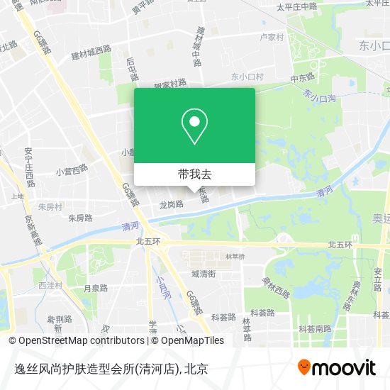 逸丝风尚护肤造型会所(清河店)地图
