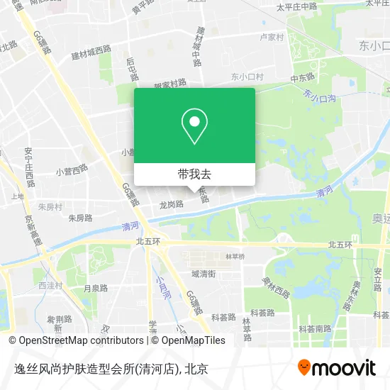 逸丝风尚护肤造型会所(清河店)地图