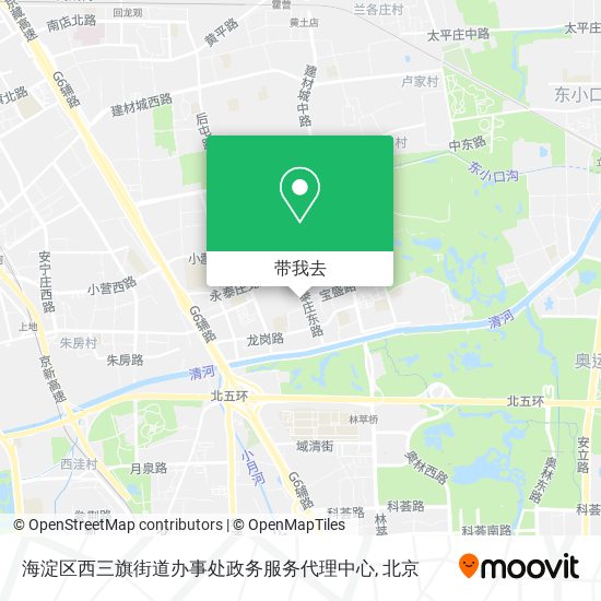 海淀区西三旗街道办事处政务服务代理中心地图