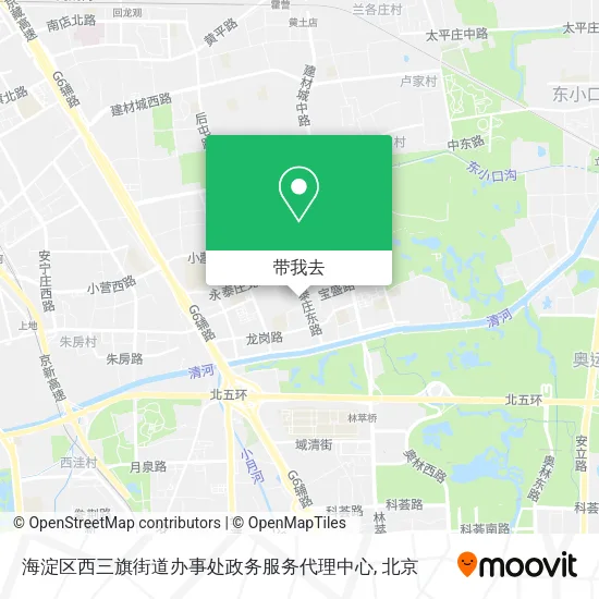 海淀区西三旗街道办事处政务服务代理中心地图