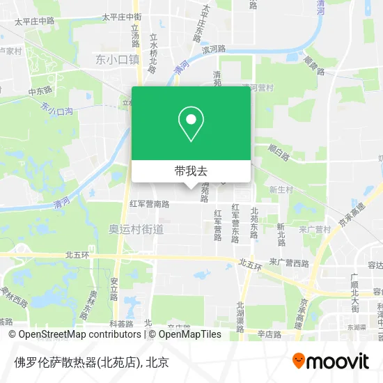 佛罗伦萨散热器(北苑店)地图