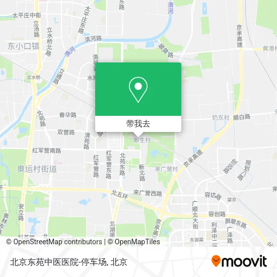 北京东苑中医医院-停车场地图