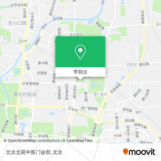 北京北苑中医门诊部地图