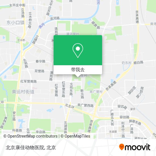 北京康佳动物医院地图