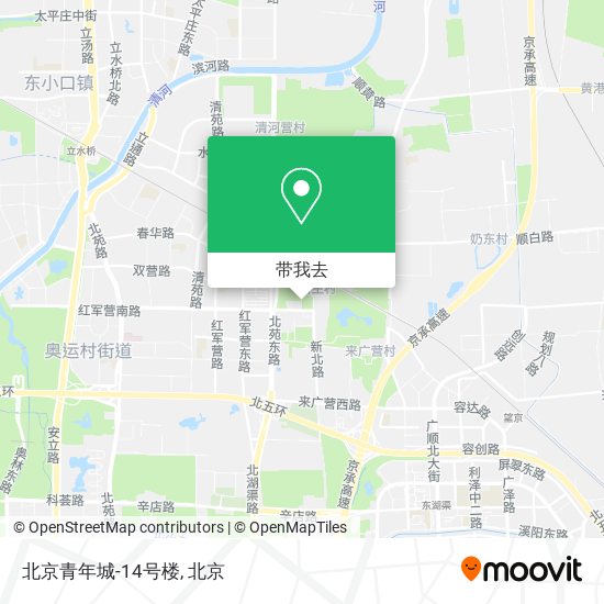北京青年城-14号楼地图