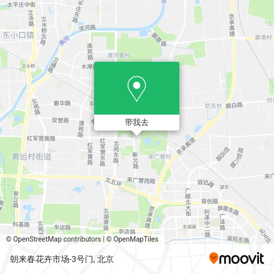 朝来春花卉市场-3号门地图