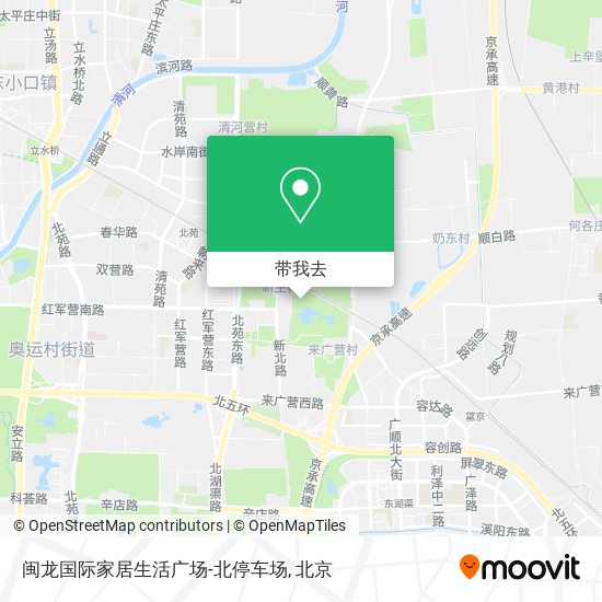 闽龙国际家居生活广场-北停车场地图
