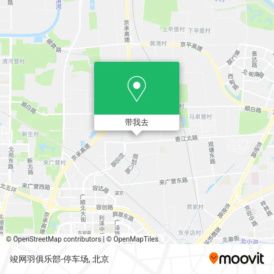 竣网羽俱乐部-停车场地图