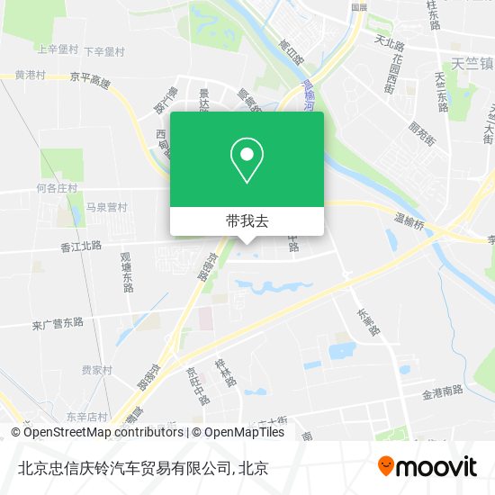 北京忠信庆铃汽车贸易有限公司地图