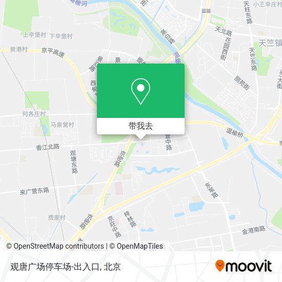 观唐广场停车场-出入口地图