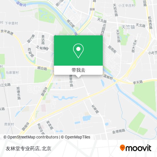 友林堂专业药店地图