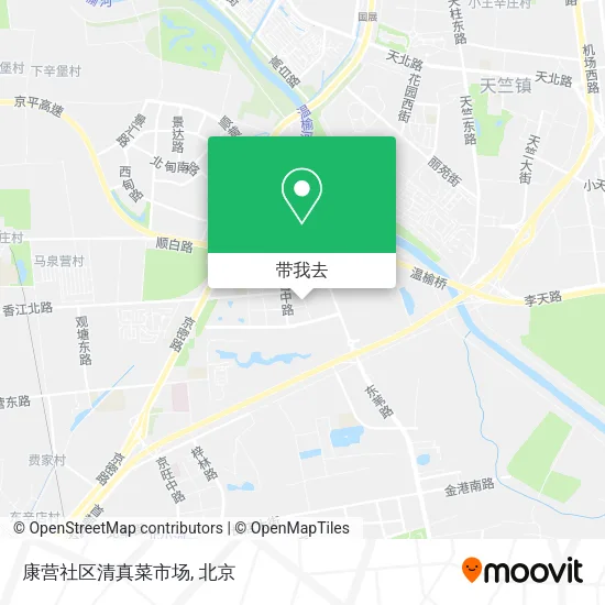 康营社区清真菜市场地图