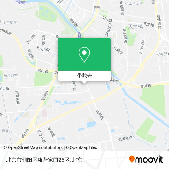 北京市朝阳区康营家园25区地图