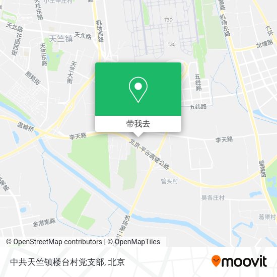 中共天竺镇楼台村党支部地图