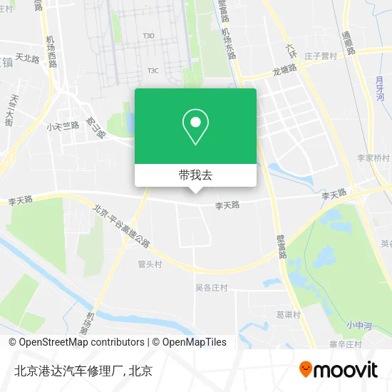 北京港达汽车修理厂地图