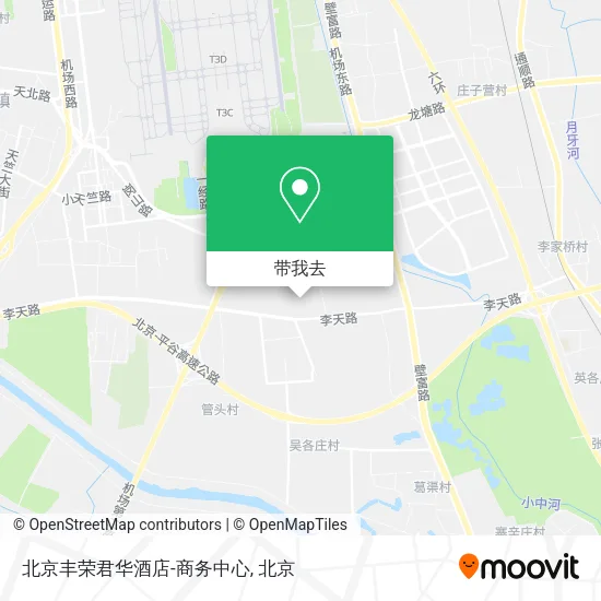 北京丰荣君华酒店-商务中心地图