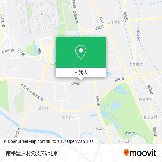 南半壁店村党支部地图