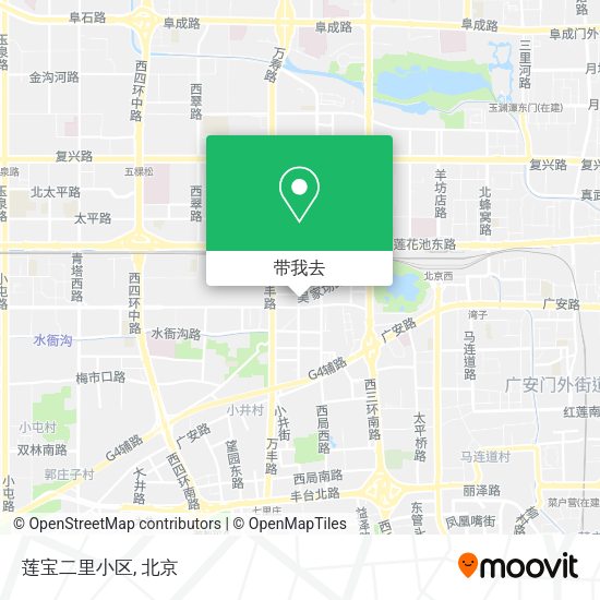 莲宝二里小区地图