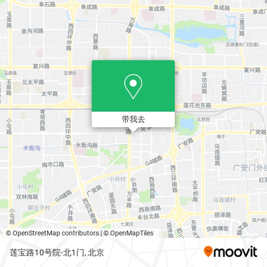 莲宝路10号院-北1门地图