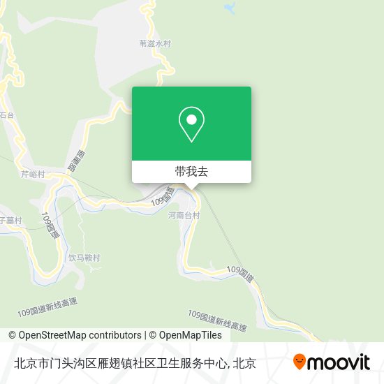 北京市门头沟区雁翅镇社区卫生服务中心地图