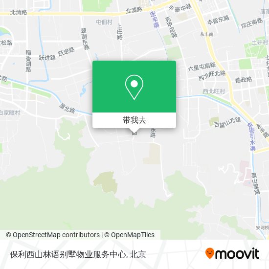 保利西山林语别墅物业服务中心地图