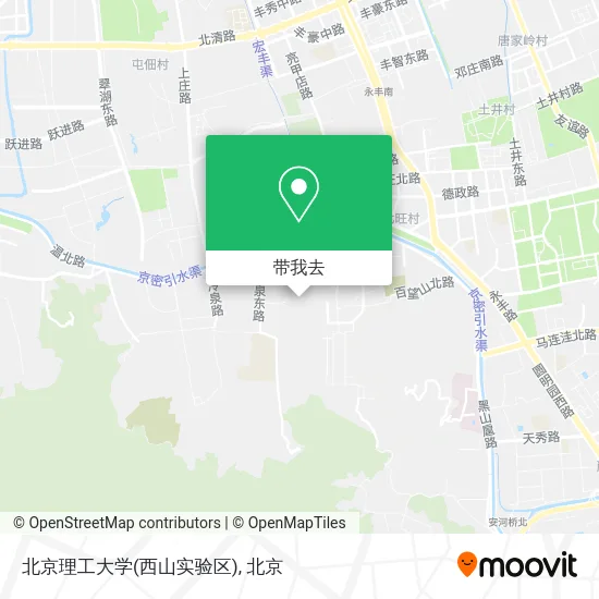 北京理工大学(西山实验区)地图
