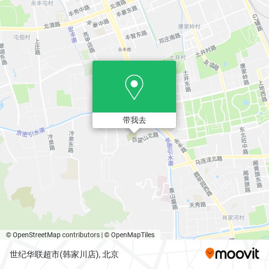世纪华联超市(韩家川店)地图