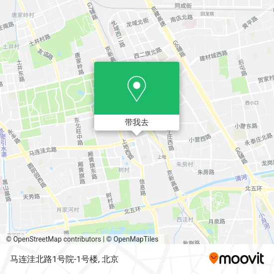 马连洼北路1号院-1号楼地图