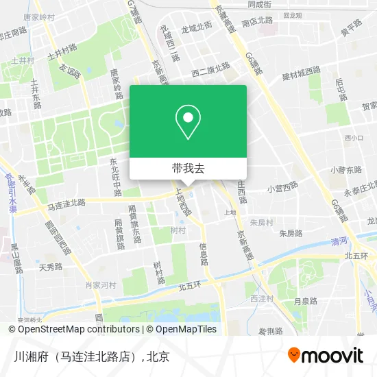 川湘府（马连洼北路店）地图