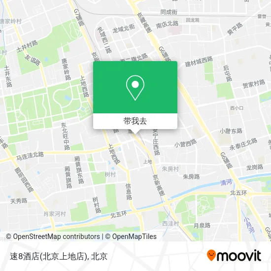 速8酒店(北京上地店)地图