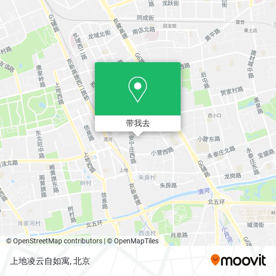 上地凌云自如寓地图