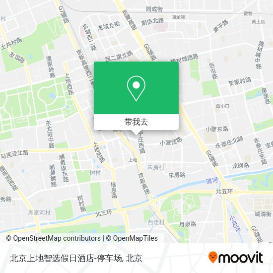 北京上地智选假日酒店-停车场地图