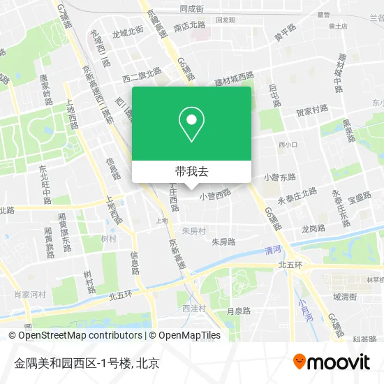 金隅美和园西区-1号楼地图