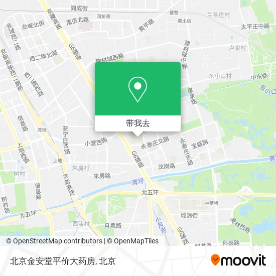 北京金安堂平价大药房地图