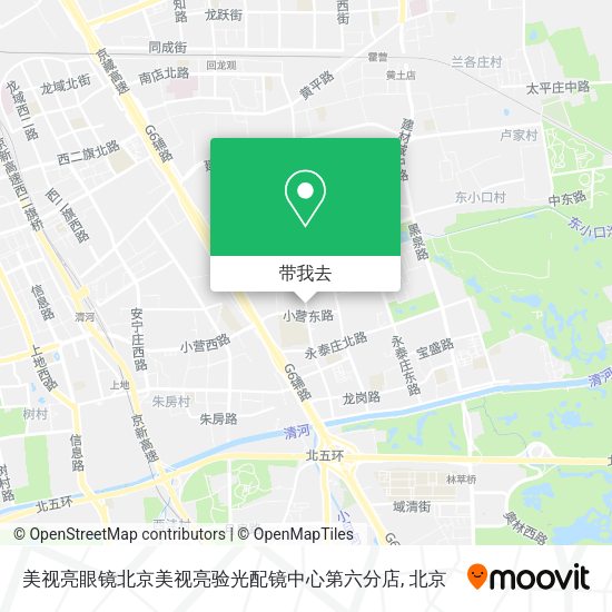 美视亮眼镜北京美视亮验光配镜中心第六分店地图
