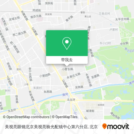 美视亮眼镜北京美视亮验光配镜中心第六分店地图