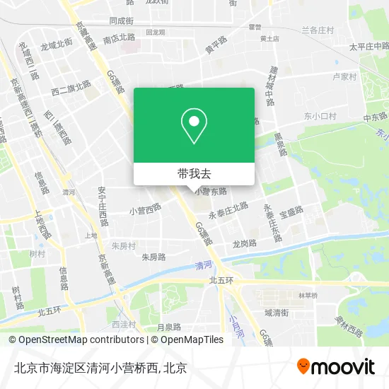 北京市海淀区清河小营桥西地图