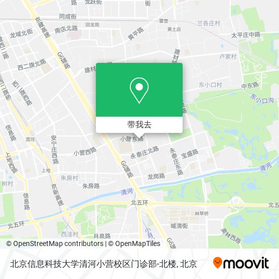 北京信息科技大学清河小营校区门诊部-北楼地图