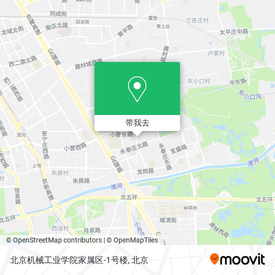 北京机械工业学院家属区-1号楼地图