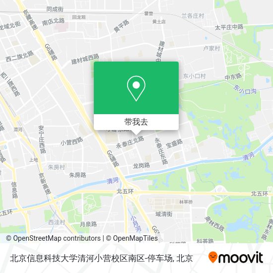北京信息科技大学清河小营校区南区-停车场地图