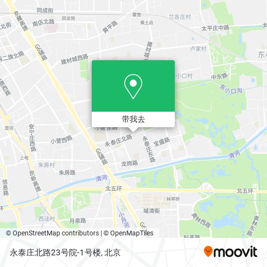 永泰庄北路23号院-1号楼地图