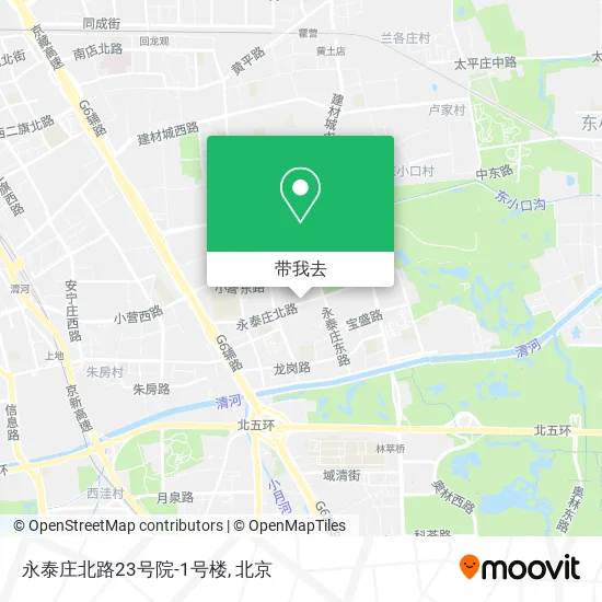 永泰庄北路23号院-1号楼地图