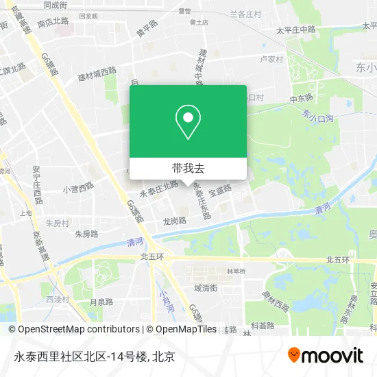 永泰西里社区北区-14号楼地图